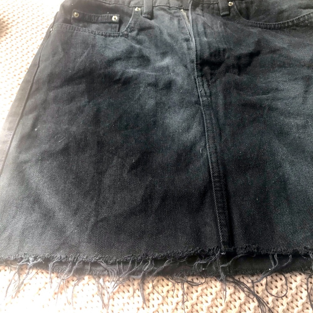 Trafaluc skirt jeans black small